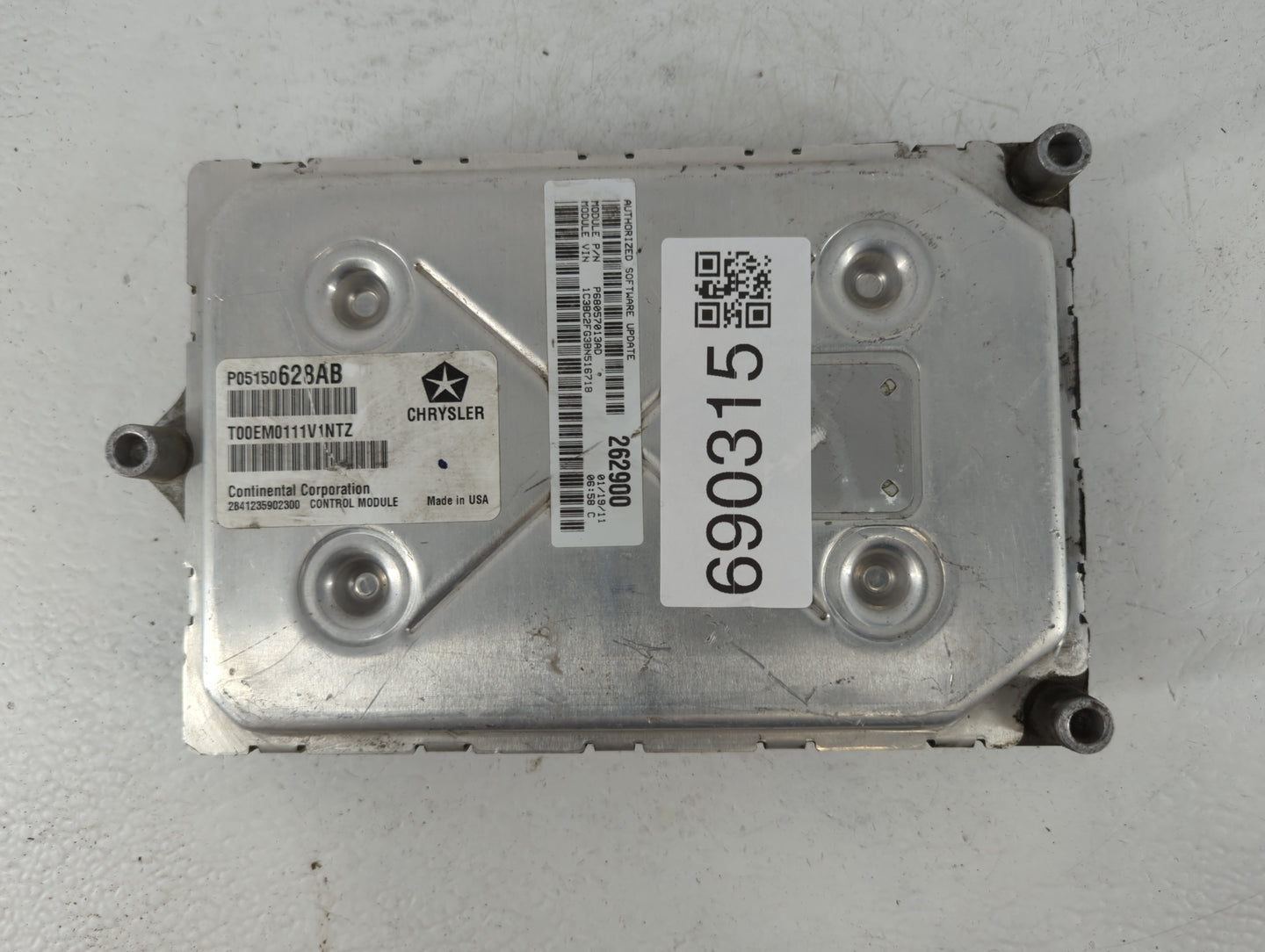 2011 Chrysler 200 PCM Engine Control Computer ECU ECM PCU OEM P/N:P68057013AD P05150628AB Fits OEM Used Auto Parts - Oemused