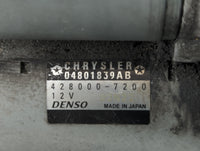 2011-2014 Chrysler 200 Car Starter Motor Solenoid OEM P/N:428000-7200 Fits Fits 2011 2012 2013 2014 OEM Used Auto Parts - Oe