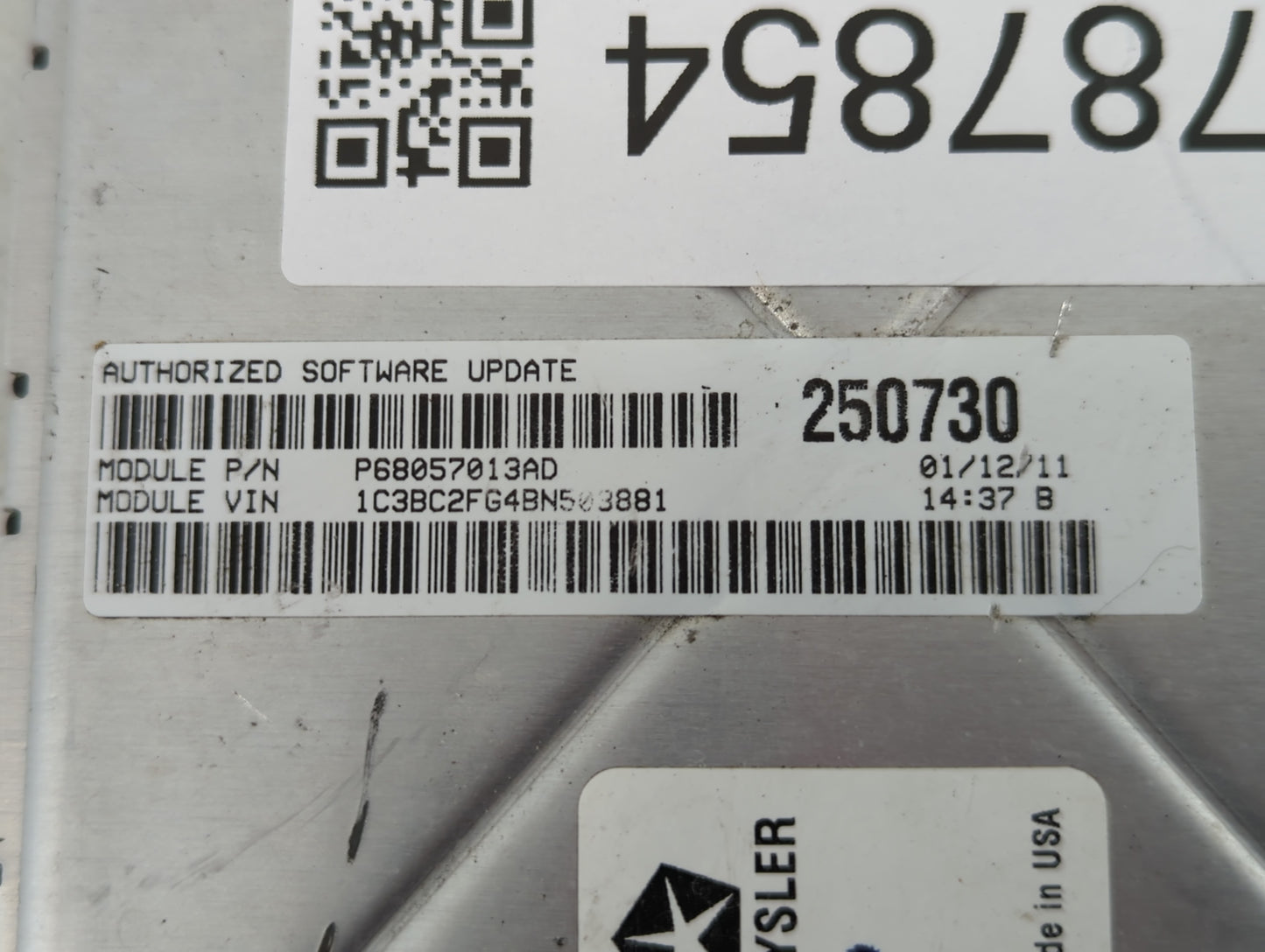 2011 Chrysler 200 PCM Engine Control Computer ECU ECM PCU OEM P/N:P05150628AB Fits OEM Used Auto Parts - Oemusedautoparts1.c