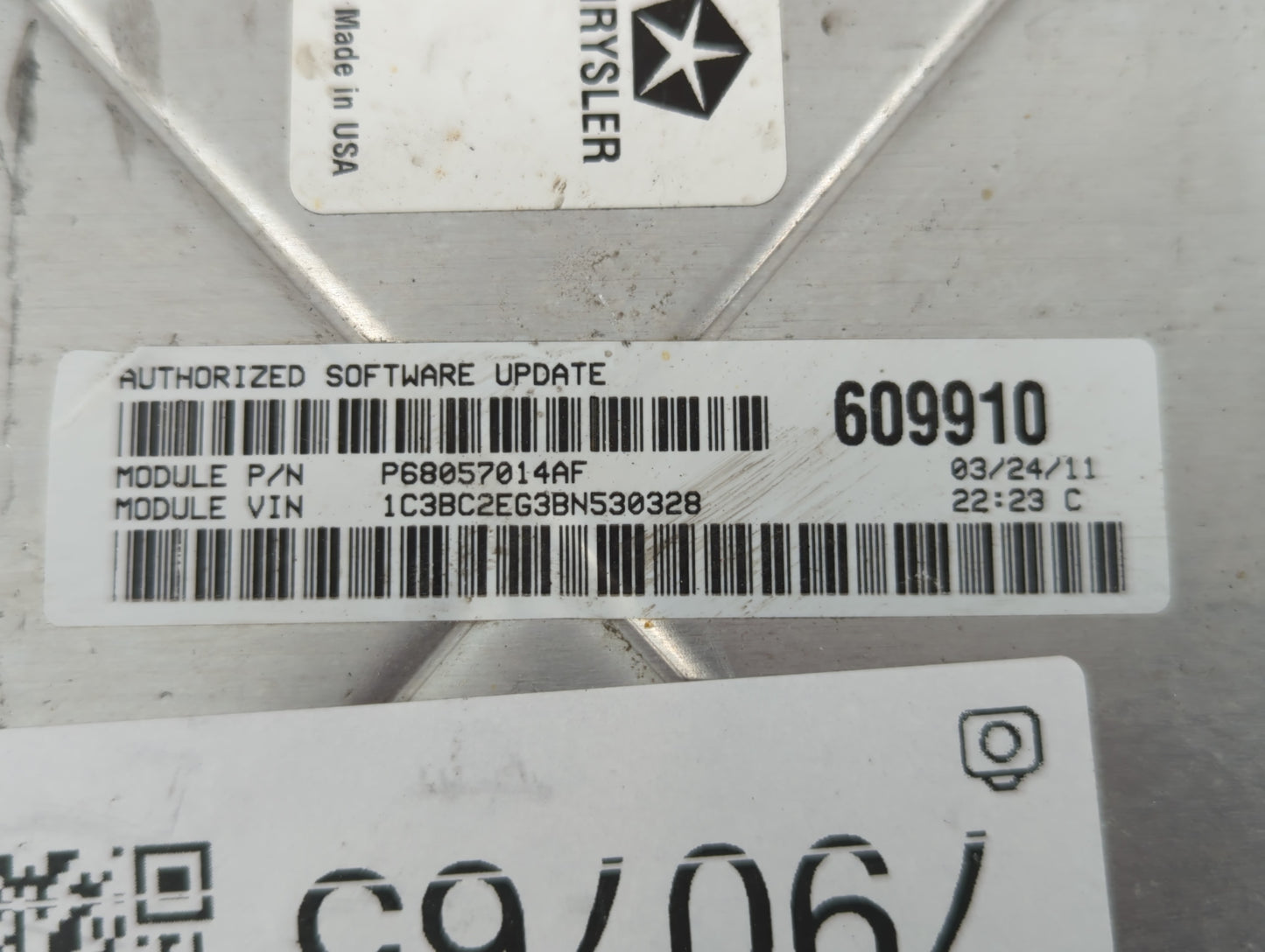 2011 Chrysler 200 PCM Engine Control Computer ECU ECM PCU OEM P/N:P68057014AF P05150628AB Fits OEM Used Auto Parts - Oemused