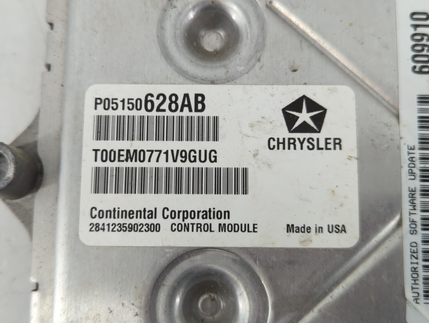 2011 Chrysler 200 PCM Engine Control Computer ECU ECM PCU OEM P/N:P68057014AF P05150628AB Fits OEM Used Auto Parts - Oemused
