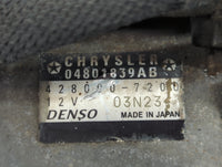 2011-2014 Chrysler 200 Car Starter Motor Solenoid OEM P/N:428000-7200 04801839AB Fits Fits 2011 2012 2013 2014 OEM Used Auto