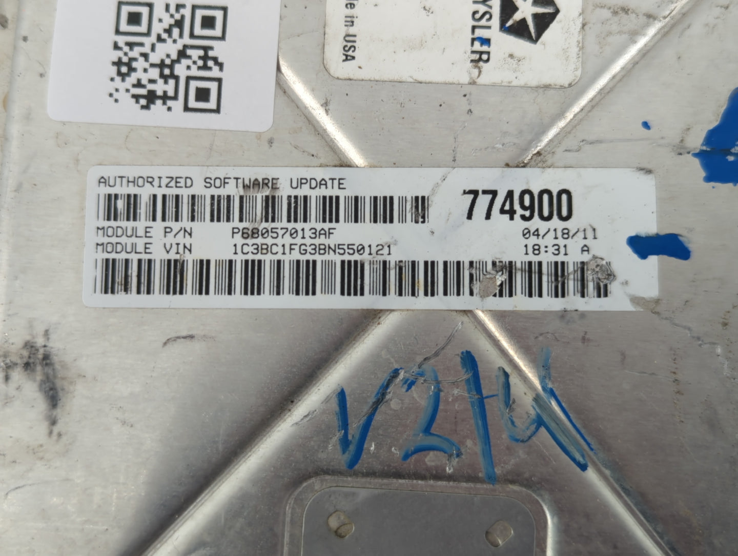 2011 Chrysler 200 PCM Engine Control Computer ECU ECM PCU OEM P/N:P05150628AB P68057013AF Fits OEM Used Auto Parts - Oemused