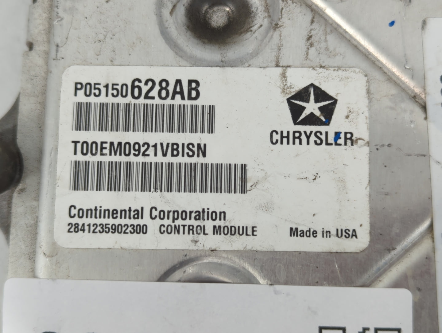 2011 Chrysler 200 PCM Engine Control Computer ECU ECM PCU OEM P/N:P05150628AB P68057013AF Fits OEM Used Auto Parts - Oemused