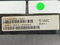 2011 Chrysler 200 Instrument Cluster Speedometer Gauges P/N:P56046514AC Fits Fits 2005 2006 OEM Used Auto Parts - Oemusedaut