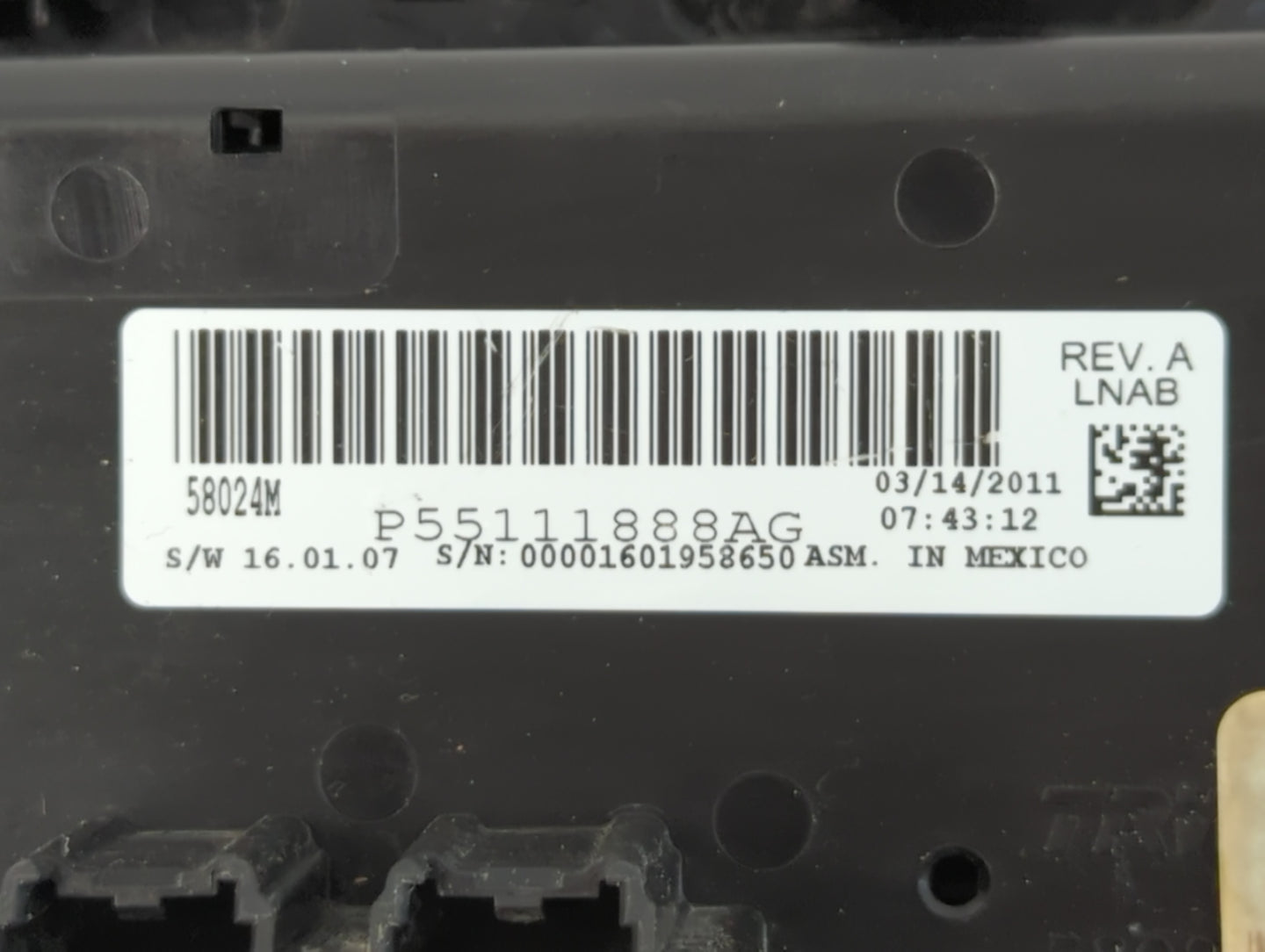 2011-2014 Chrysler 200 Climate Control Module Temperature AC/Heater Replacement P/N:P55111888AG Fits OEM Used Auto Parts - O