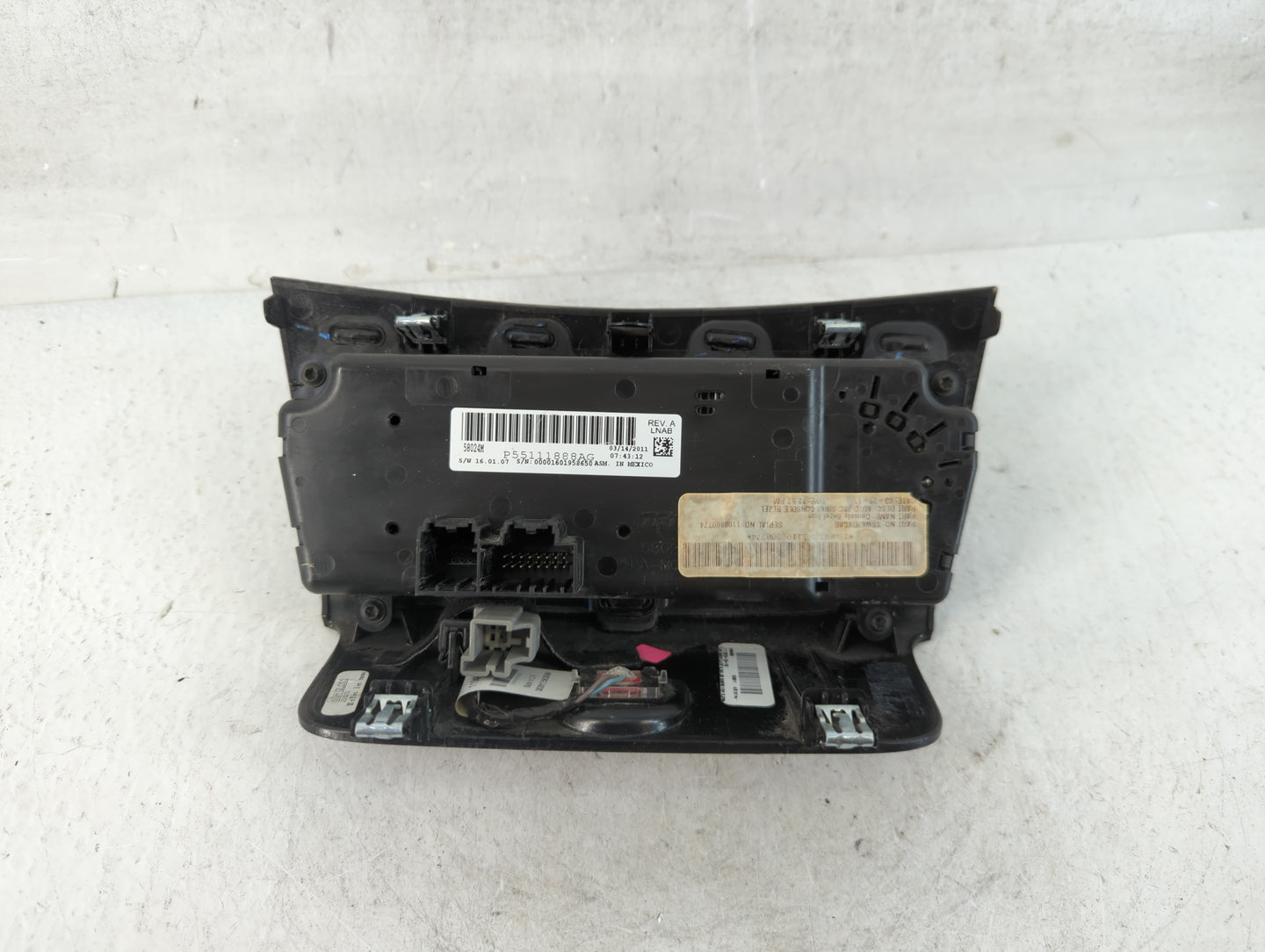 2011-2014 Chrysler 200 Climate Control Module Temperature AC/Heater Replacement P/N:P55111888AG Fits OEM Used Auto Parts - O