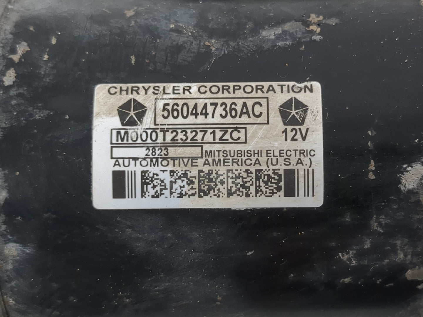 2011-2016 Chrysler 300 Car Starter Motor Solenoid OEM P/N:56044736AC Fits Fits 2011 2012 2013 2014 2015 2016 OEM Used Auto P