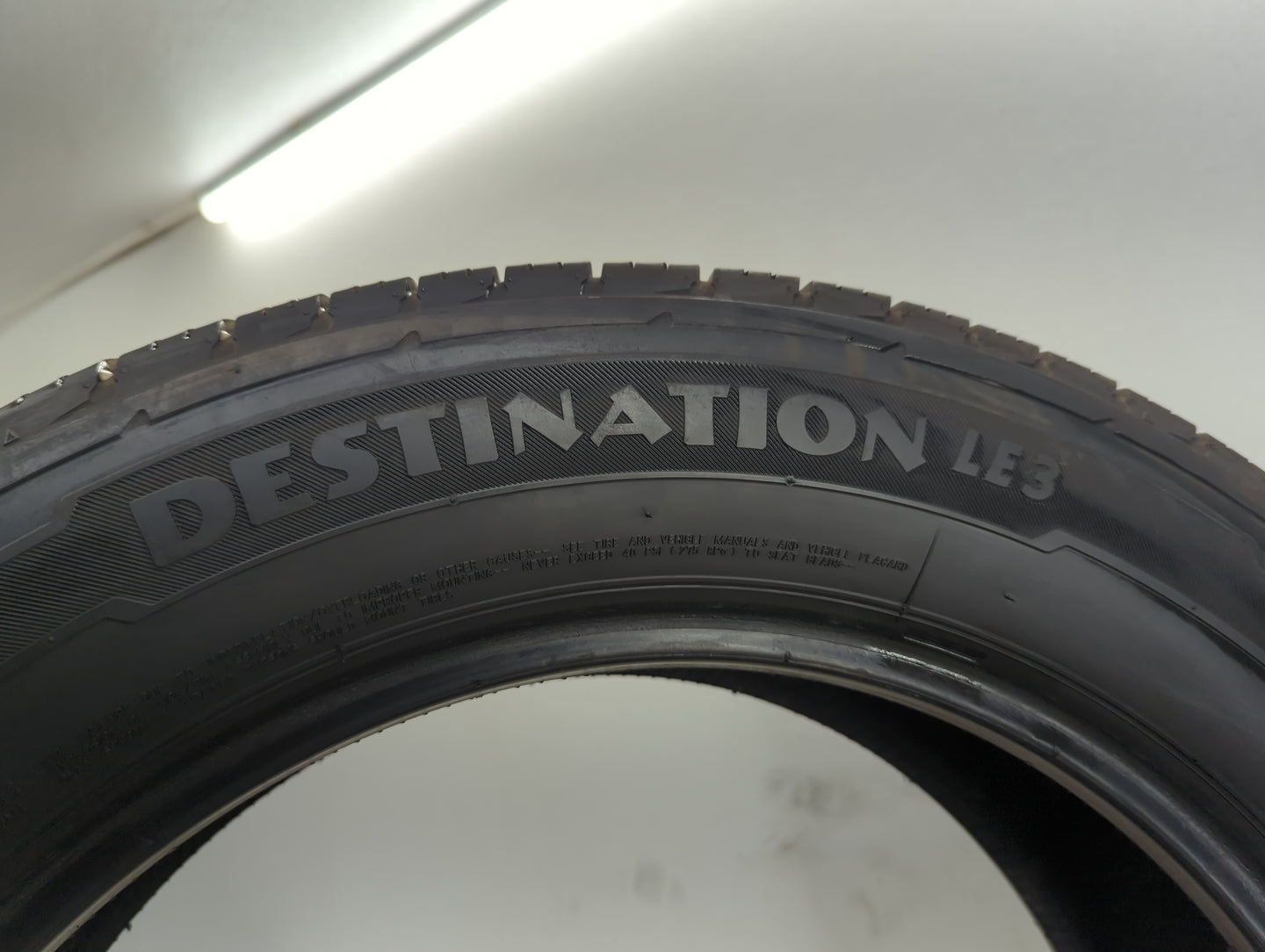 Used Tire 225/60R18 FIRESTONE DESTINATION LE3 100H - Tread Depth 8/32 - Oemusedautoparts1.com