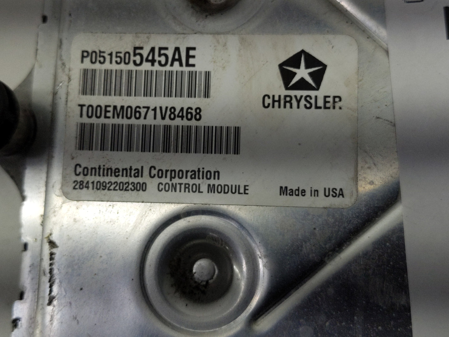 2011 Chrysler 300 PCM Engine Control Computer ECU ECM PCU OEM P/N:68110287AA P05150545AE Fits OEM Used Auto Parts - Oemuseda