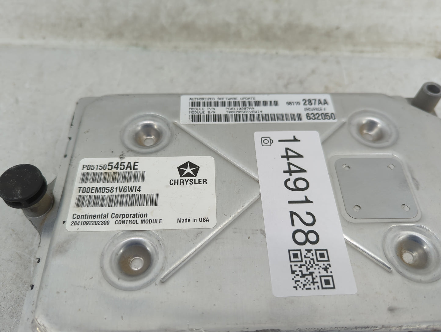2011 Chrysler 300 PCM Engine Control Computer ECU ECM PCU OEM P/N:P05150545AE P68110287AA Fits OEM Used Auto Parts - Oemused
