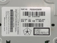 2011 Chrysler 300 Radio AM FM Cd Player Receiver Replacement P/N:P05064538AM CQ-UC00E0GX Fits OEM Used Auto Parts - Oemuseda