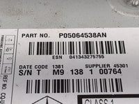 2011 Chrysler 300 Radio AM FM Cd Player Receiver Replacement P/N:P05064538AN Fits OEM Used Auto Parts - Oemusedautoparts1.co