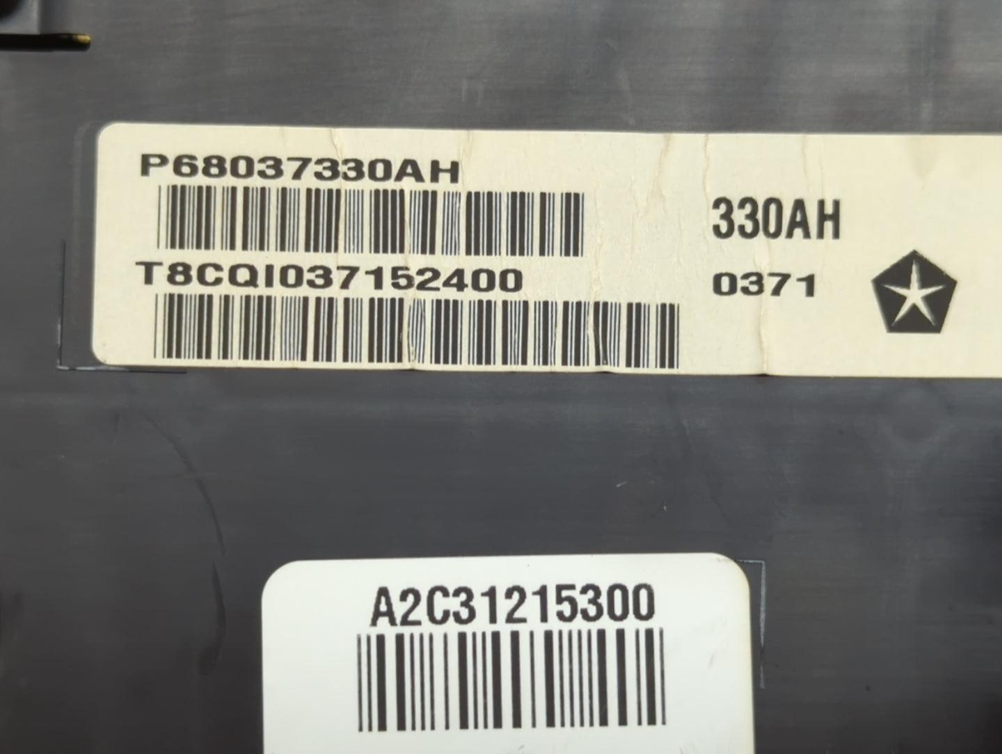 2011 Chrysler 300 Instrument Cluster Speedometer Gauges P/N:P68037330AH Fits OEM Used Auto Parts - Oemusedautoparts1.com