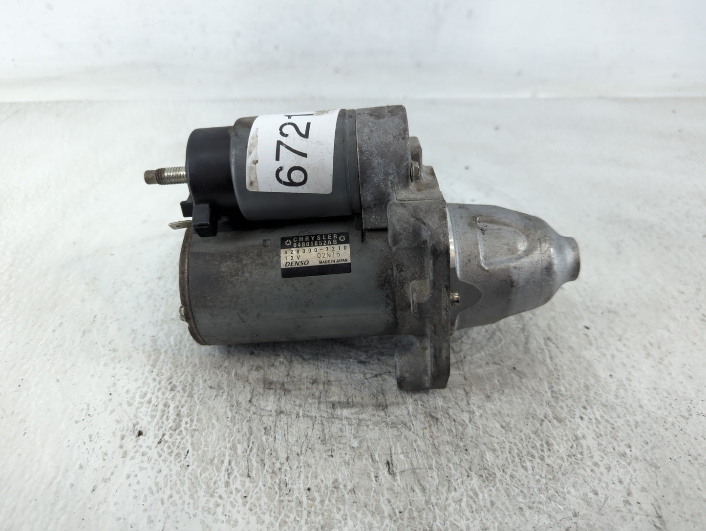 2011-2016 Chrysler 300 Car Starter Motor Solenoid OEM P/N:04801852AB 428000-7210 Fits Fits 2011 2012 2013 2014 2015 2016 OEM