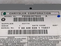 2011 Chrysler Town and Country Radio AM FM Cd Player Receiver Replacement P/N:P05064879AG Fits Fits 2008 2009 2010 2014 OEM 