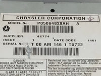 2011 Chrysler Town & Country Radio AM FM Cd Player Receiver Replacement P/N:P05064829AH P05064829AG Fits OEM Used Auto Parts