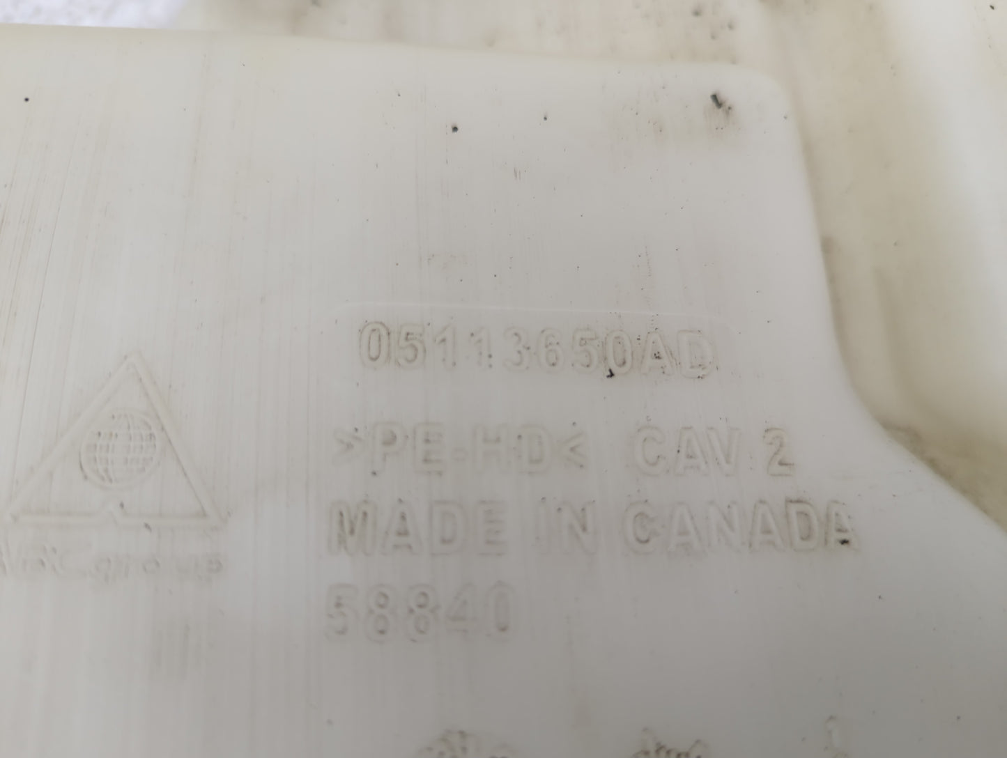 2011 Town & Country Windshield Washer Fluid Reservoir Bottle Oem - Oemusedautoparts1.com
