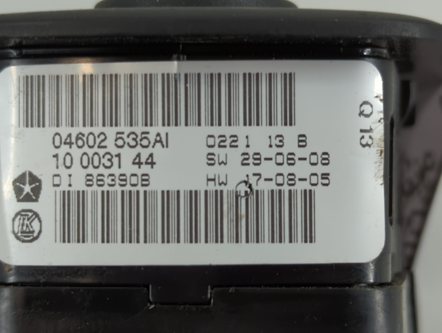 2008-2011 Chrysler Town & Country Master Power Window Switch Replacement Driver Side Left P/N:04602535AI Fits OEM Used Auto 