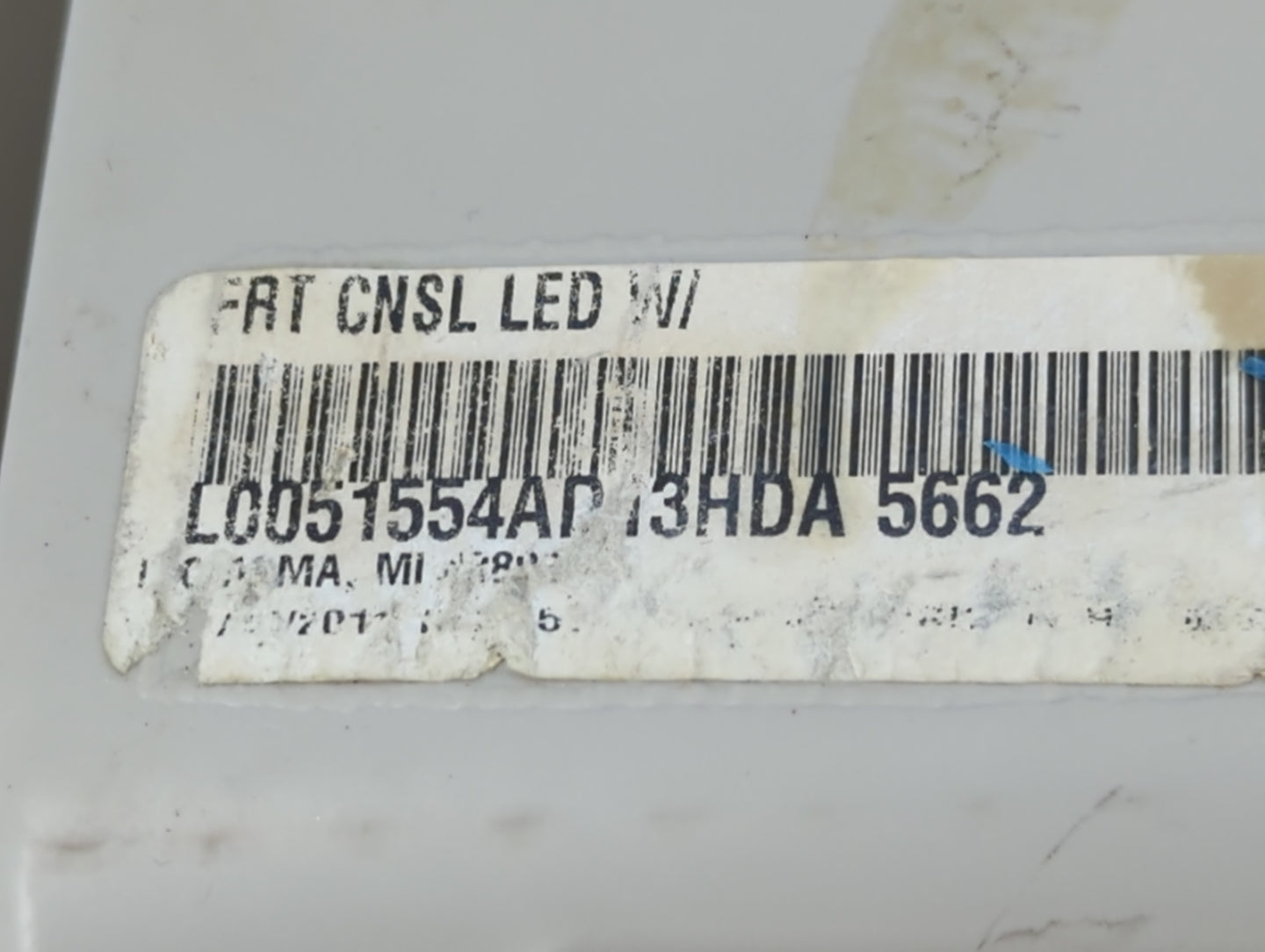 2011 Chrysler Town & Country Overhead Roof Console - Oemusedautoparts1.com