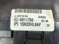 2011-2012 Chrysler Town & Country Air Bag Driver Left Steering Wheel Mounted P/N:6911750 1QK22HL9AF Fits Fits 2011 2012 OEM 