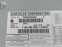 2009-2011 Chrysler Town & Country Radio AM FM Cd Player Receiver Replacement P/N:P05064063AE Fits Fits 2008 2009 2010 2011 O
