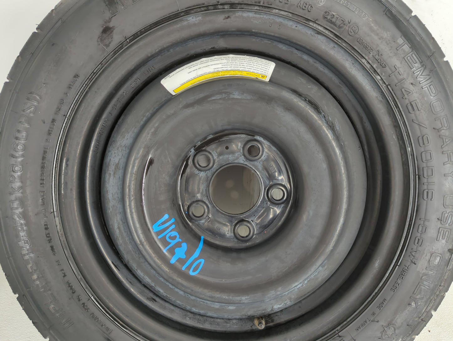 2008-2015 Chrysler Town & Country Spare Donut Tire Wheel Rim Oem - Oemusedautoparts1.com