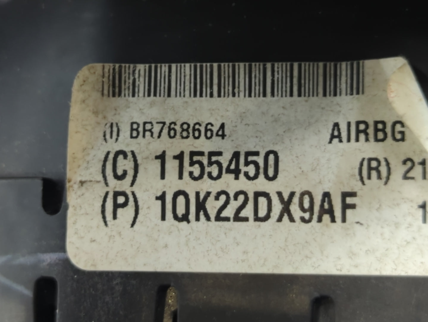 2014 Chrysler Town & Country Air Bag Driver Left Steering Wheel Mounted - Oemusedautoparts1.com
