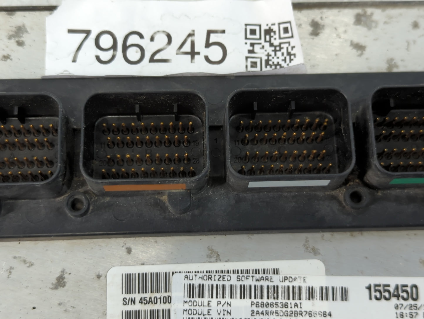 2011 Chrysler Town & Country PCM Engine Control Computer ECU ECM PCU OEM P/N:P68065361AI Fits OEM Used Auto Parts - Oemuseda