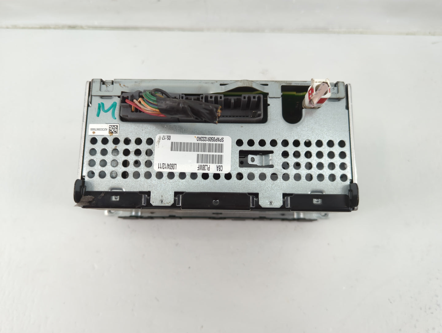2011-2012 Dodge Avenger Radio AM FM Cd Player Receiver Replacement P/N:P05091222AD Fits Fits 2011 2012 OEM Used Auto Parts -