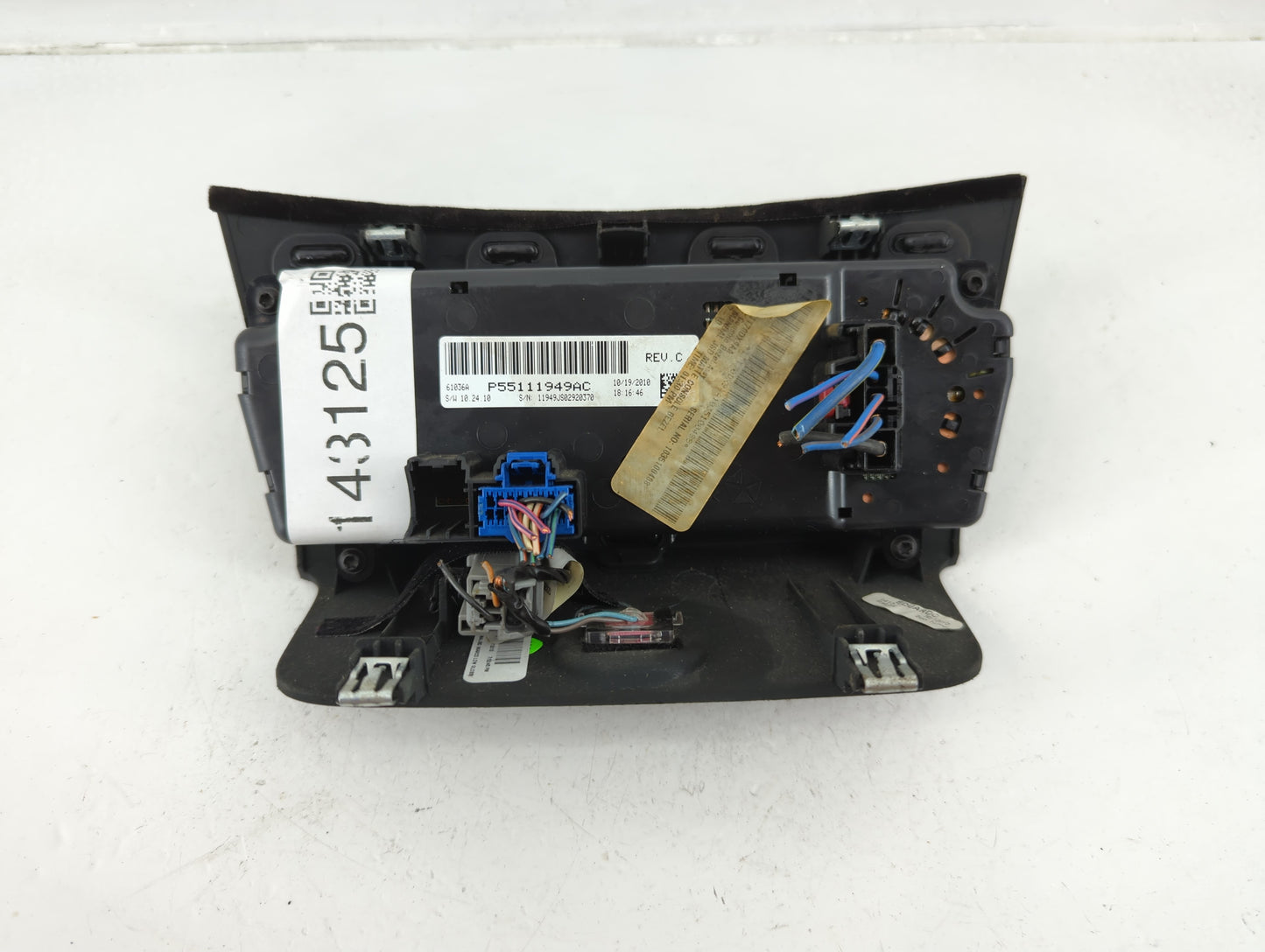 2010-2014 Dodge Avenger Climate Control Module Temperature AC/Heater Replacement P/N:P55111949AC Fits OEM Used Auto Parts - 