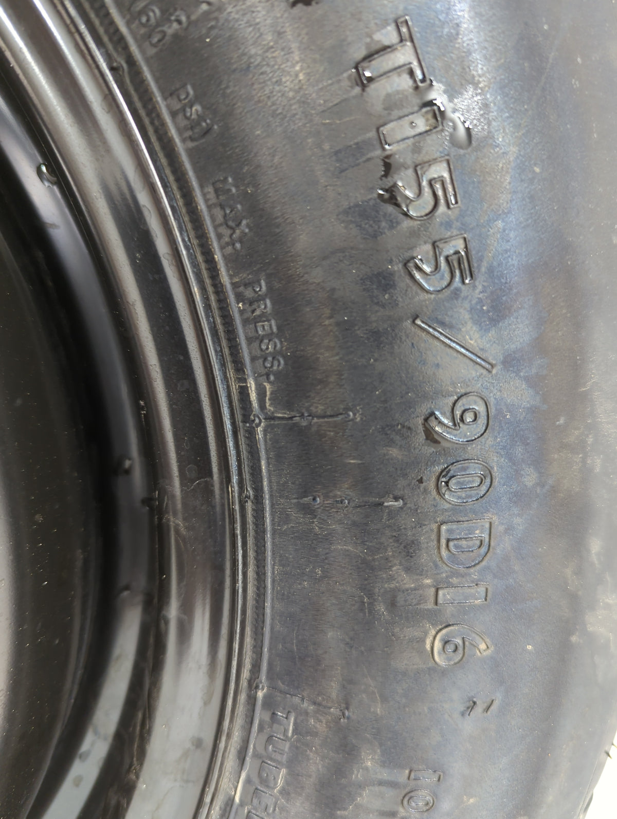 2008-2014 Dodge Avenger Spare Donut Tire Wheel Rim Oem 1253135 - Oemusedautoparts1.com