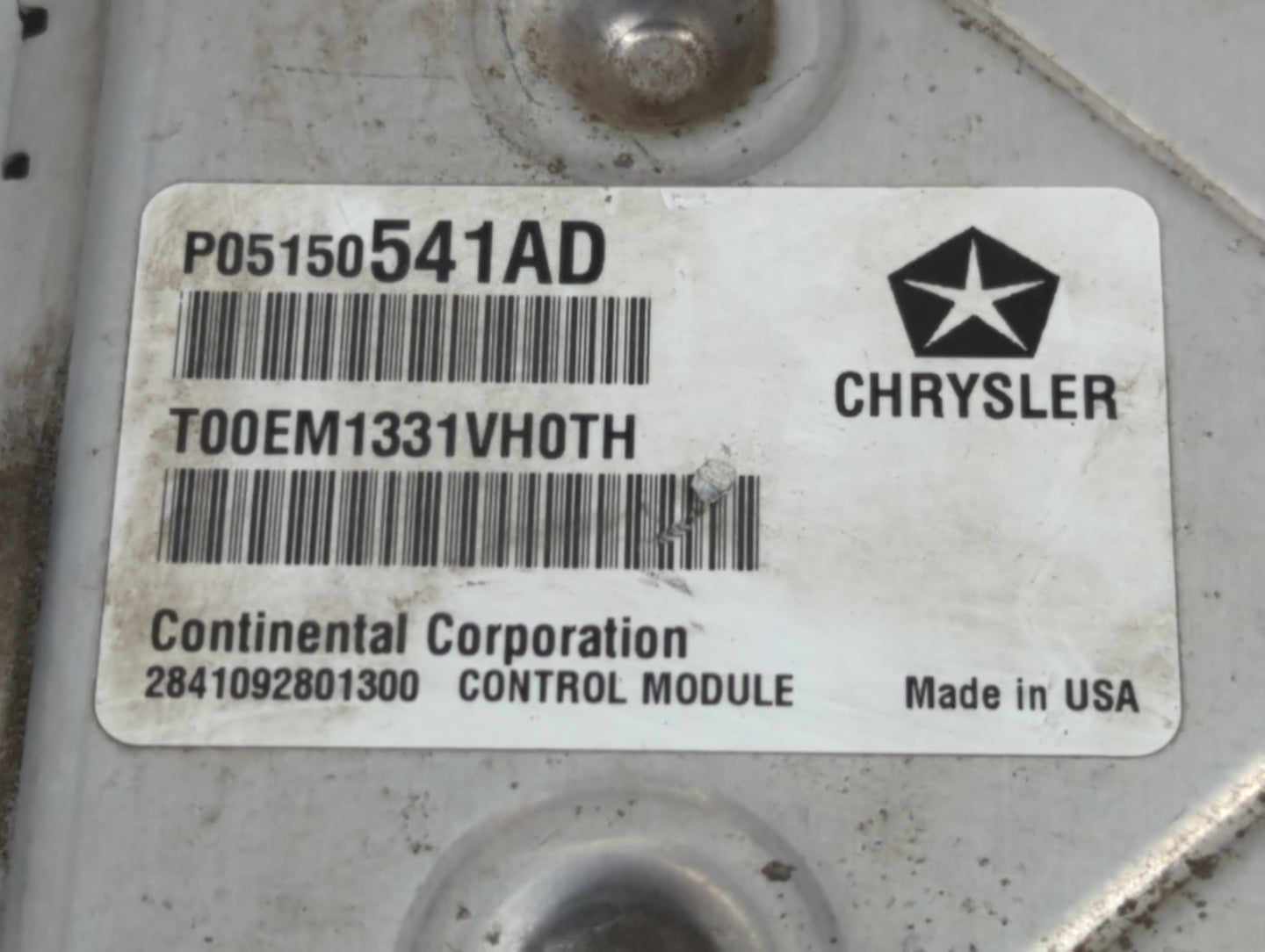 2011 Dodge Avenger PCM Engine Control Computer ECU ECM PCU OEM P/N:P68057004AD P05150541AD Fits OEM Used Auto Parts - Oemuse