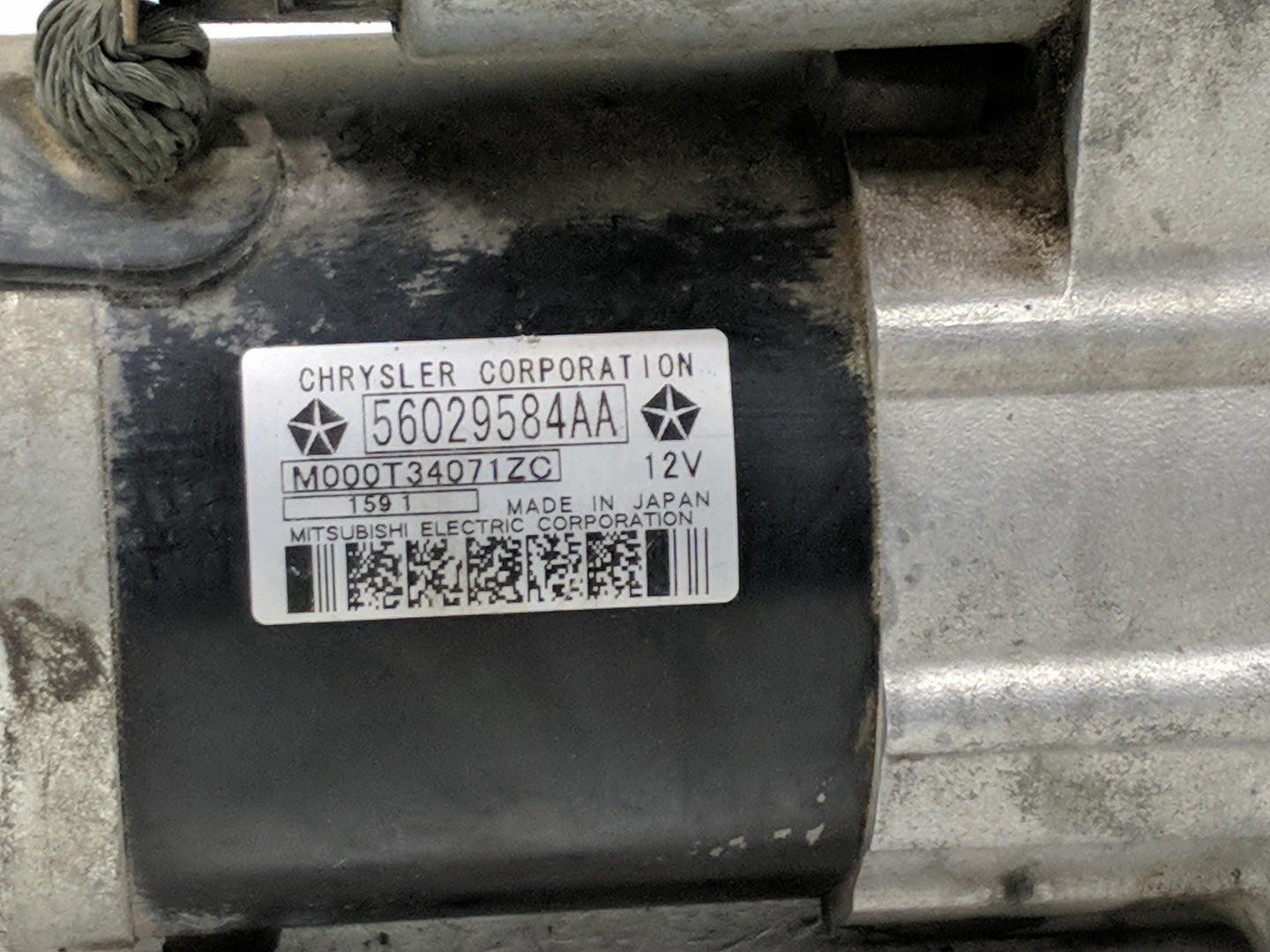 2011-2014 Dodge Avenger Car Starter Motor Solenoid OEM P/N:56029584AA Fits Fits 2011 2012 2013 2014 2015 2016 2017 OEM Used 