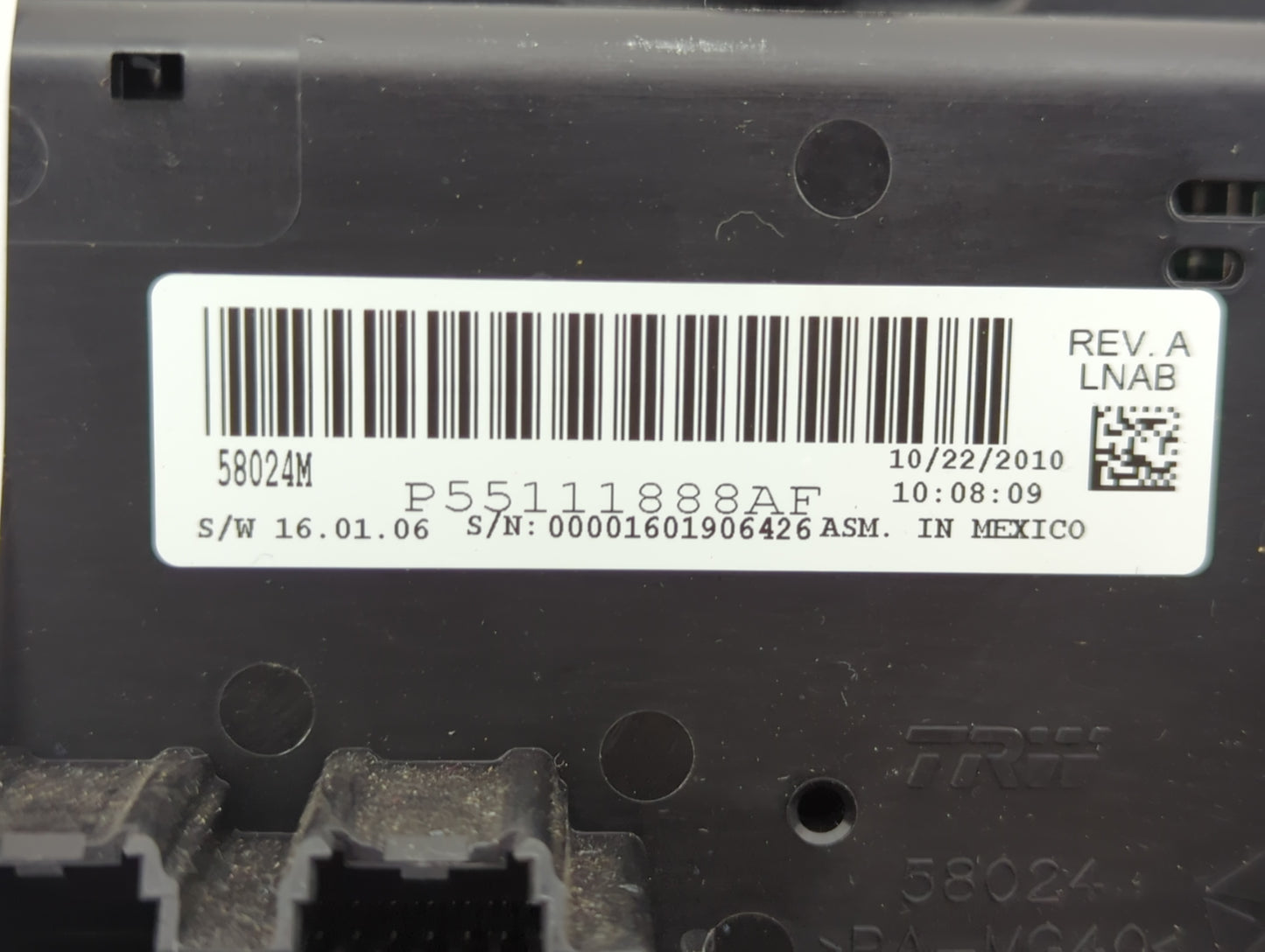 2008-2014 Dodge Avenger Climate Control Module Temperature AC/Heater Replacement P/N:55111888AF Fits OEM Used Auto Parts - O