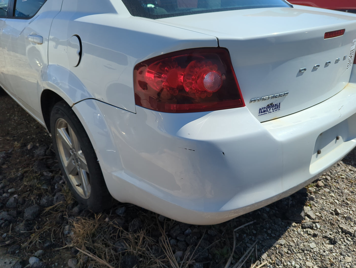 2011-2014 Dodge Avenger Rear Bumper Assembly Oem - Oemusedautoparts1.com
