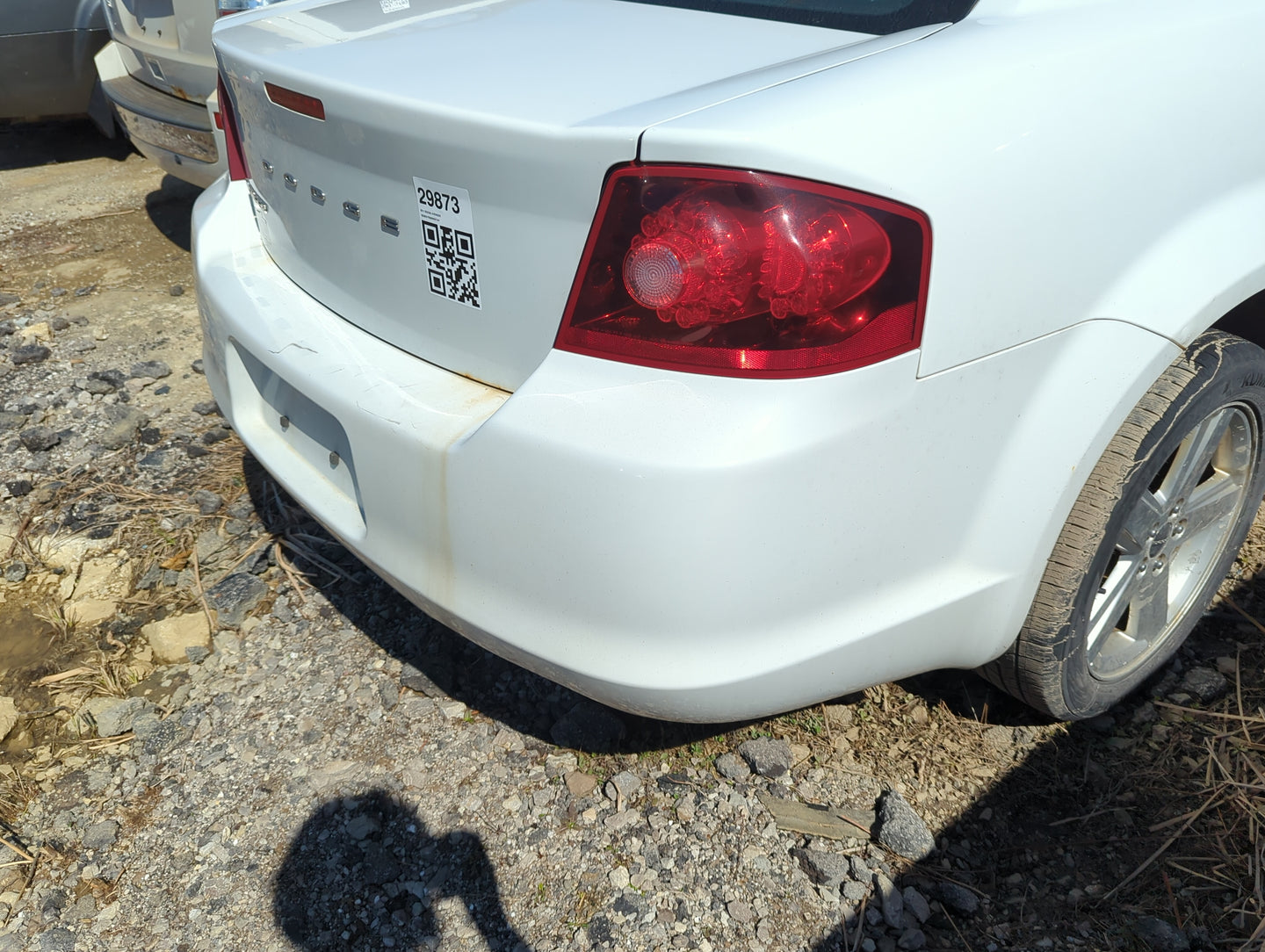 2011-2014 Dodge Avenger Rear Bumper Assembly Oem - Oemusedautoparts1.com
