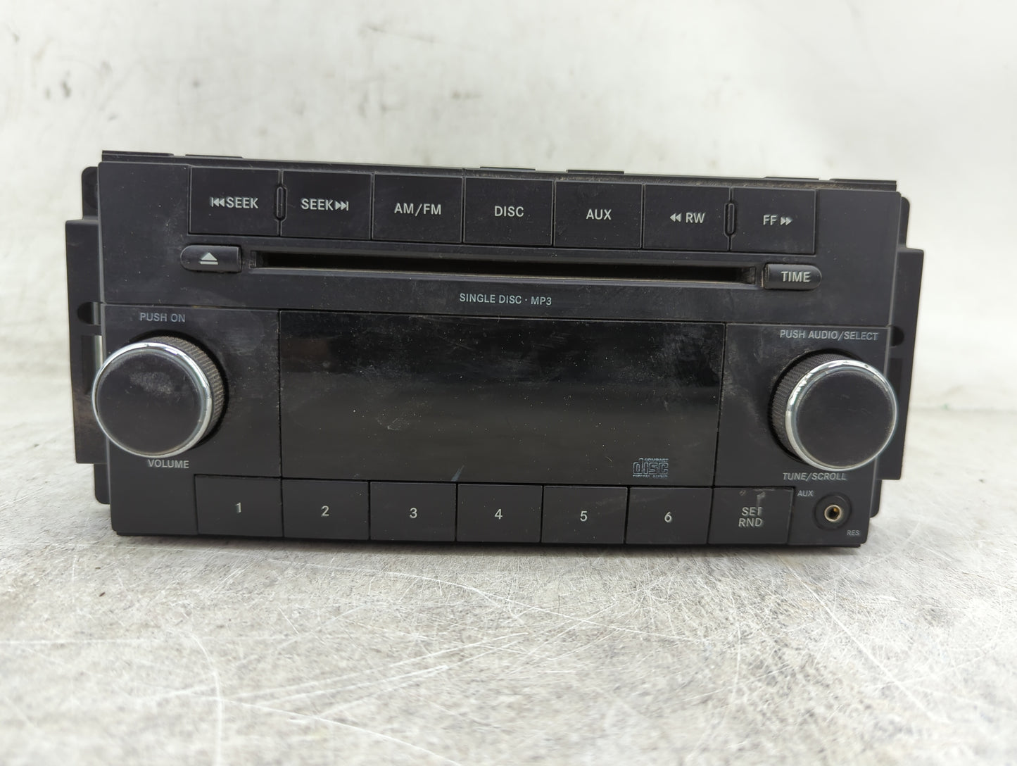 2011-2012 Dodge Avenger Radio AM FM Cd Player Receiver Replacement P/N:P05091222AD Fits Fits 2011 2012 OEM Used Auto Parts -