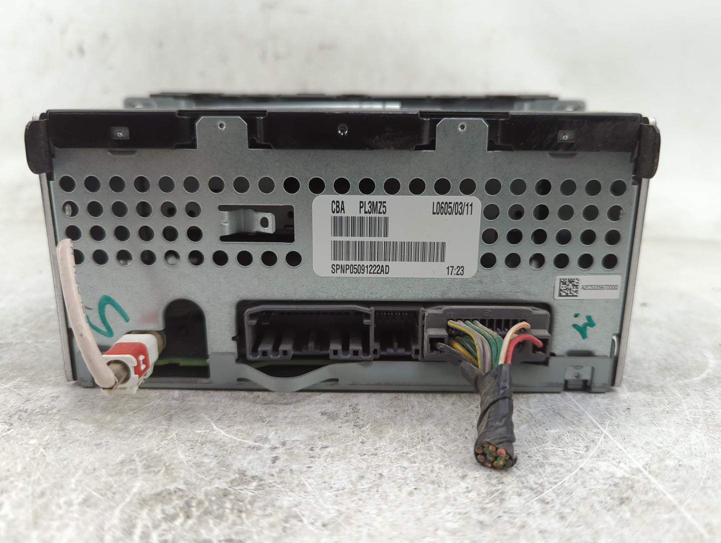 2011-2012 Dodge Avenger Radio AM FM Cd Player Receiver Replacement P/N:P05091222AD Fits Fits 2011 2012 OEM Used Auto Parts -