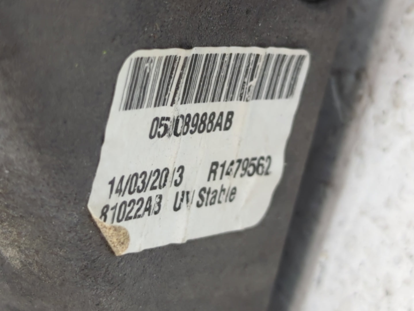 2013-2014 Dodge Avenger Passenger Side View Mirror - Right Door Mirror OEM Used - Oemusedautoparts1.com