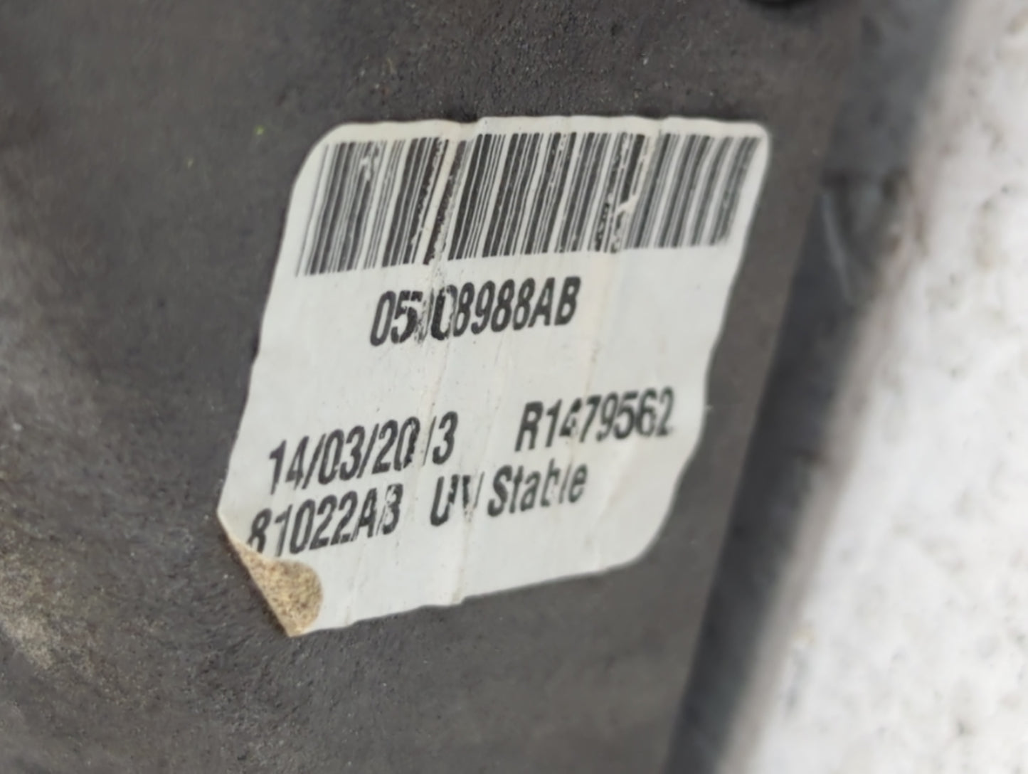 2013-2014 Dodge Avenger Passenger Side View Mirror - Right Door Mirror OEM Used - Oemusedautoparts1.com