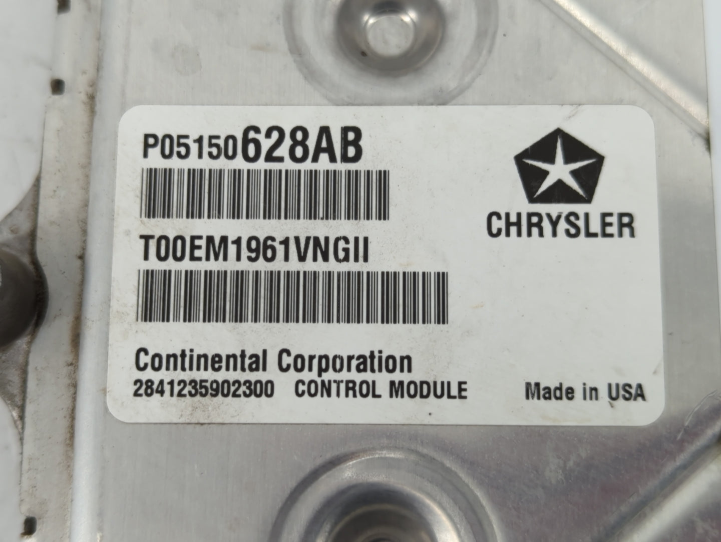 2011 Dodge Avenger PCM Engine Control Computer ECU ECM PCU OEM P/N:P68057013AF P05150628AB Fits OEM Used Auto Parts - Oemuse