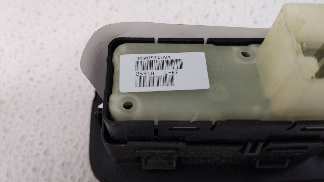 2011 Dodge Avenger Driver Left Rear Power Window Switch 04602933aa 75420 - Oemusedautoparts1.com