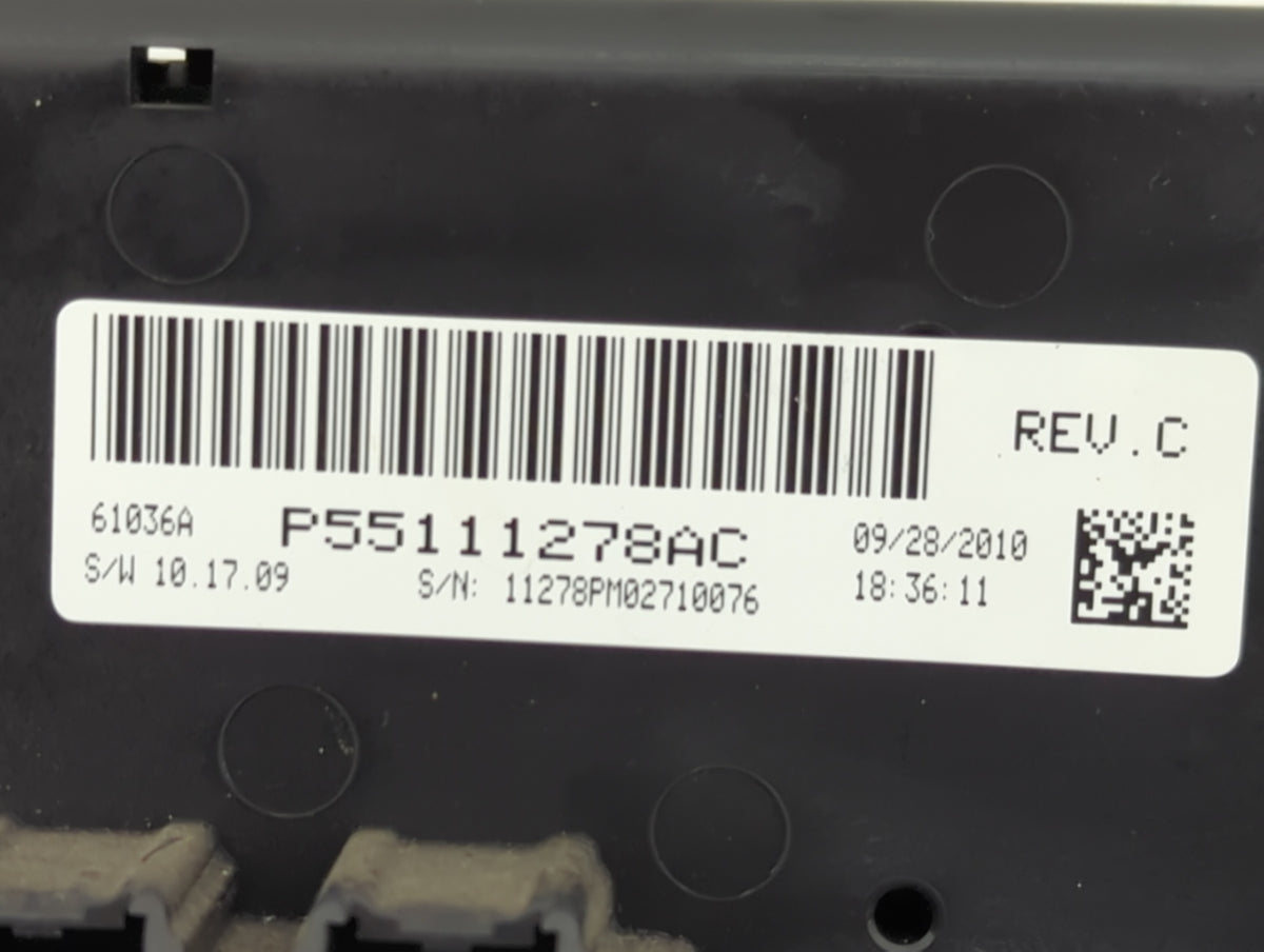 2011-2012 Dodge Caliber Climate Control Module Temperature AC/Heater Replacement P/N:P55111278AC Fits OEM Used Auto Parts - 