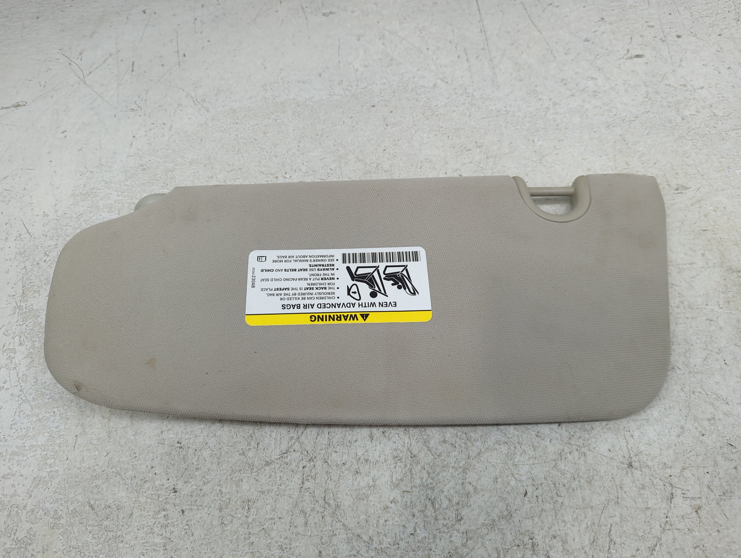 2009-2012 Dodge Caliber Sun Visor Shade Replacement Passenger Right Mirror Fits Fits 2009 2010 2011 2012 OEM Used Auto Parts