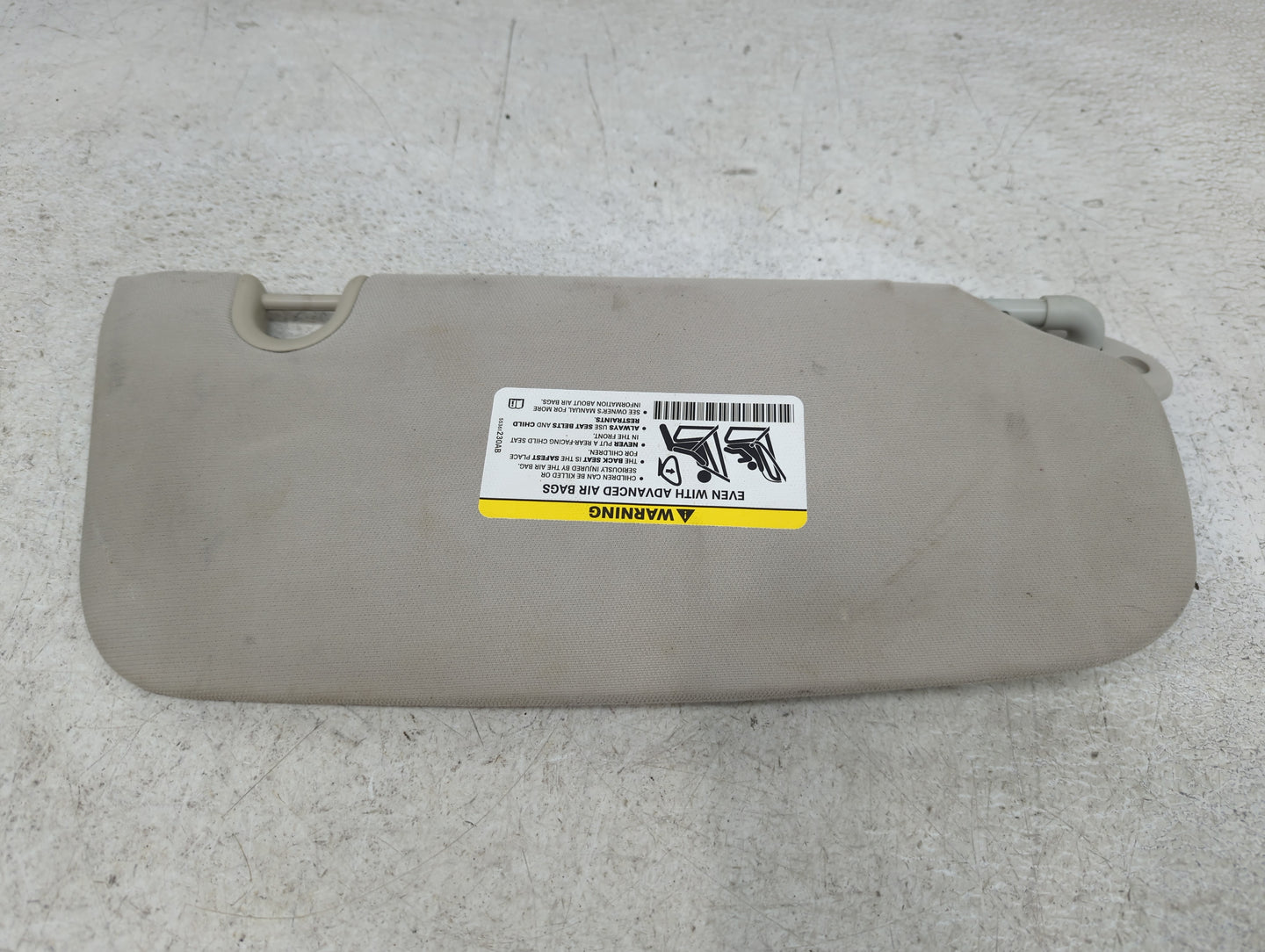 2009-2012 Dodge Caliber Sun Visor Shade Replacement Driver Left Mirror Fits Fits 2009 2010 2011 2012 OEM Used Auto Parts - O