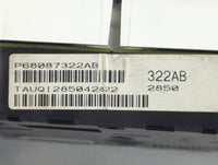 2011-2012 Dodge Caliber Instrument Cluster Speedometer Gauges P/N:P68087322AB Fits Fits 2011 2012 OEM Used Auto Parts - Oemu