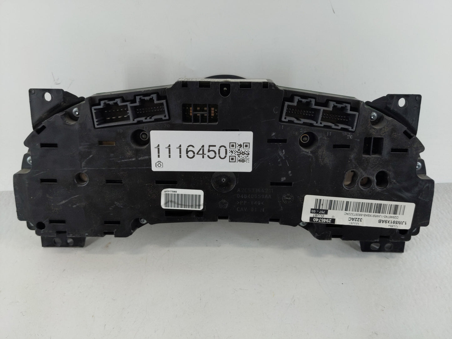 2011-2012 Dodge Caliber Instrument Cluster Speedometer Gauges P/N:P68087322AC Fits Fits 2011 2012 OEM Used Auto Parts - Oemu