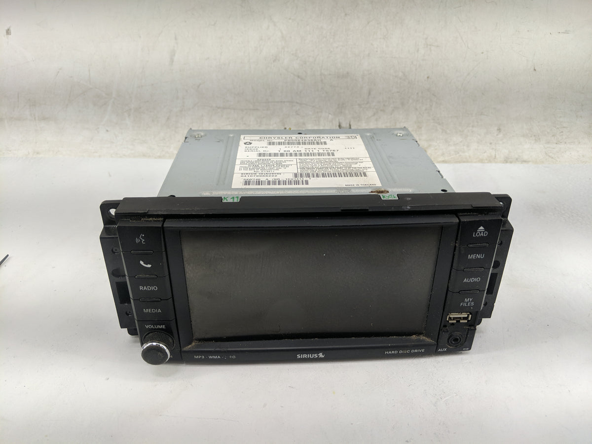 2011-2012 Dodge Caliber Radio AM FM Cd Player Receiver Replacement P/N:P05064836AH Fits Fits 2011 2012 OEM Used Auto Parts -