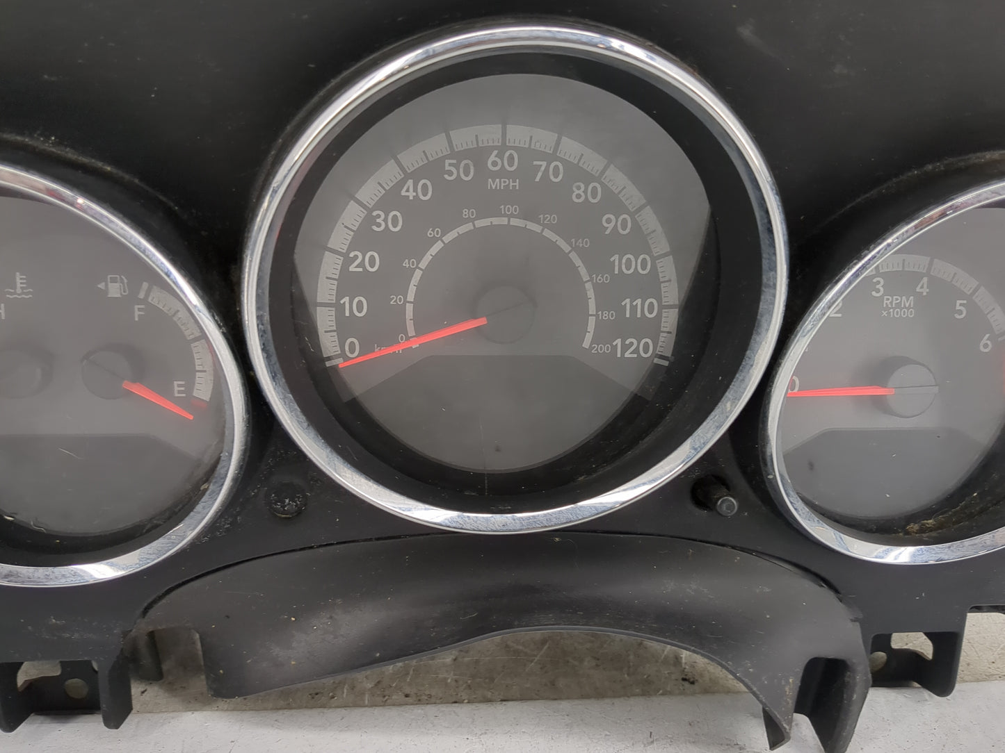 2011 Dodge Caliber Instrument Cluster Speedometer Gauges P/N:P68087323AC 04840659AA Miles:133K Fits OEM Used Auto Parts - Oe
